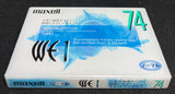 Maxell WE 1 - 1999 Blank Cassette Tape C74
