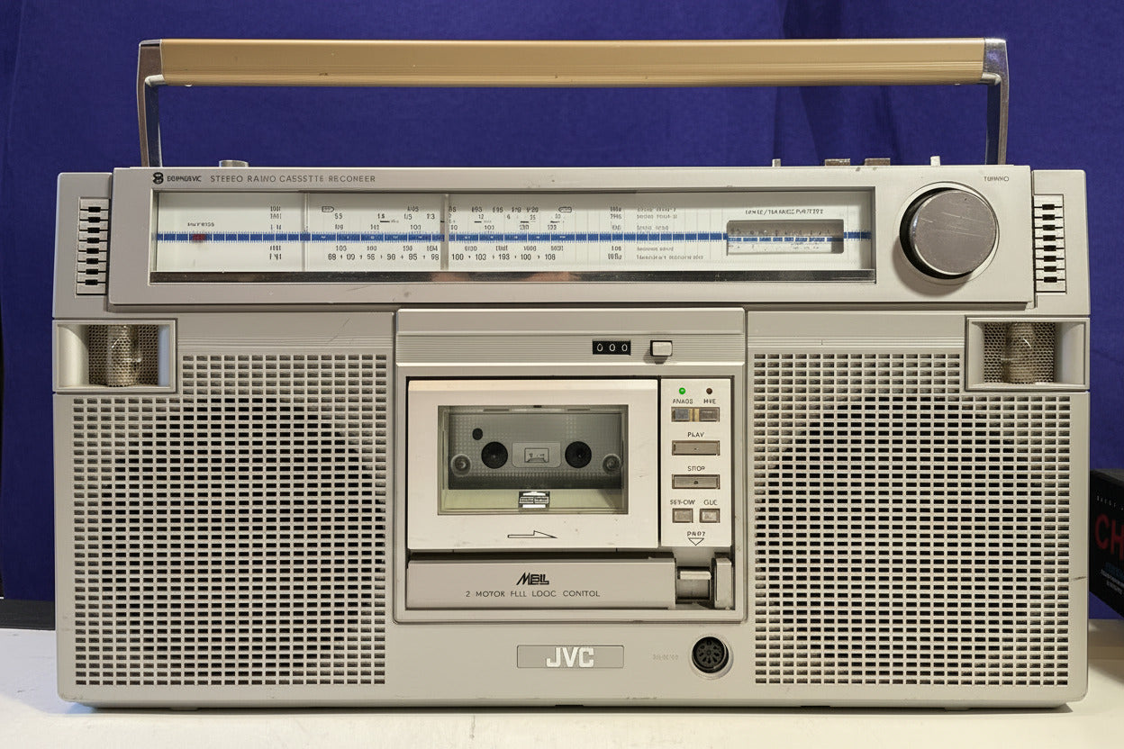 JVC RC-550JW El Diablo Boombox Cassette Recorder Portable Radio Ghettoblaster A