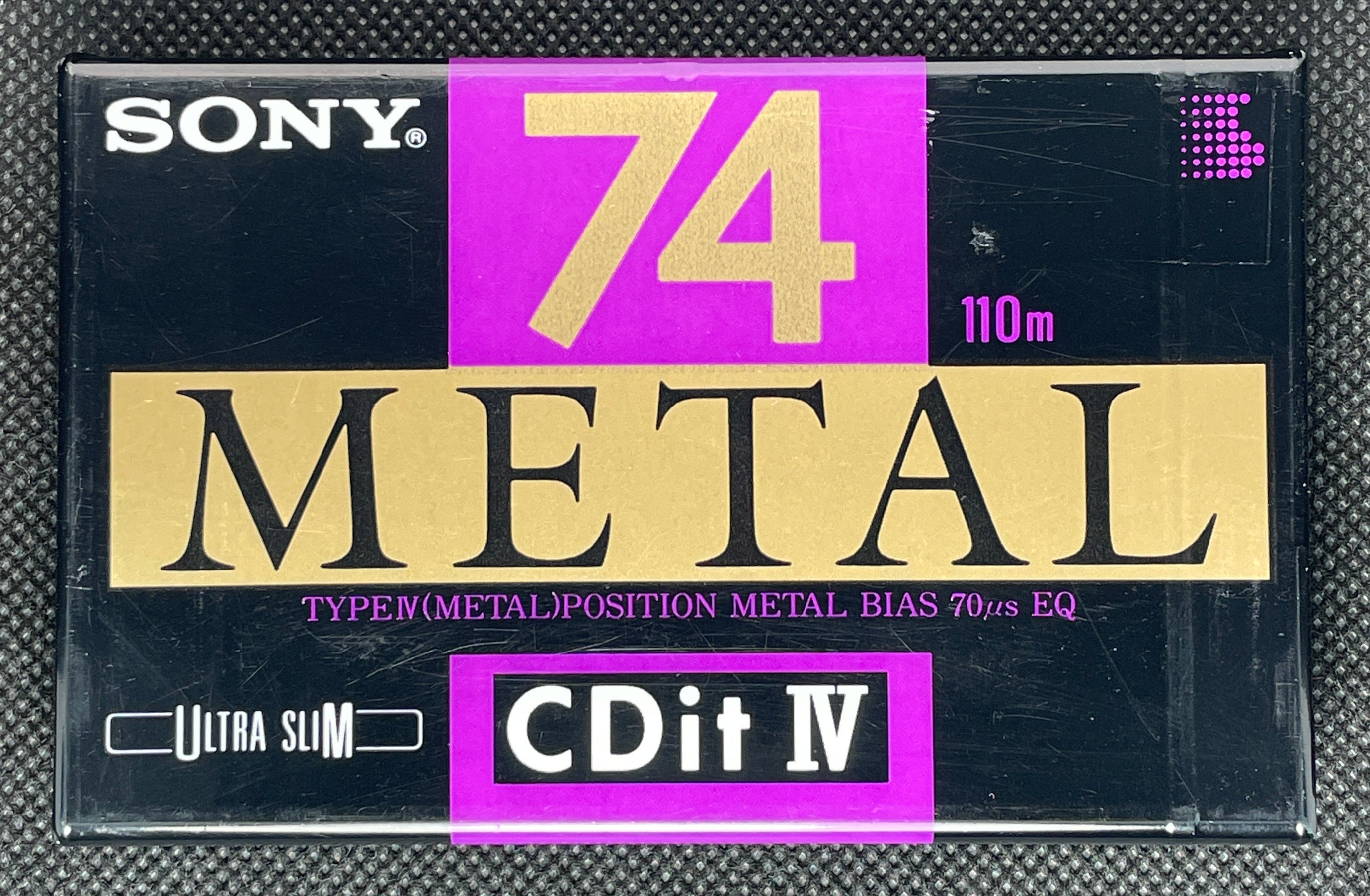 Cassette Audio Sony Meta-XR Position – Type IV (métal) – 50 Min – Fabriquée Au Japon – NEUVE