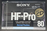 SONY HF-Pro 1987 C80 Blank Cassette Tape front