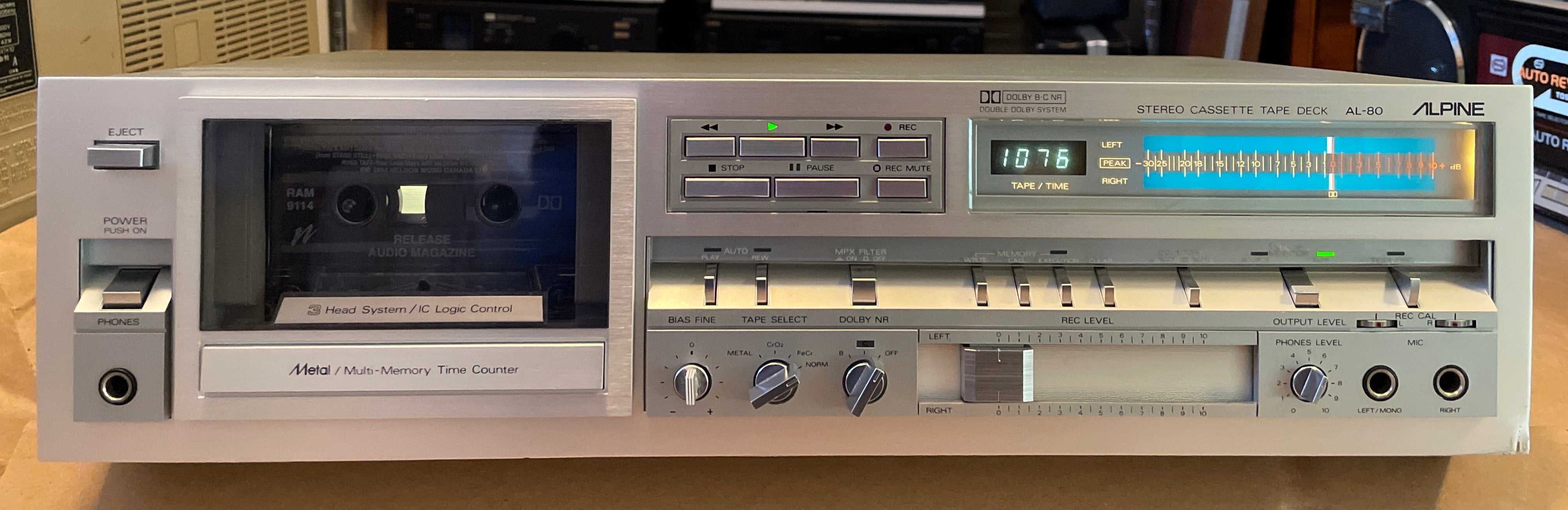 Alpine AL80 Cassette Deck