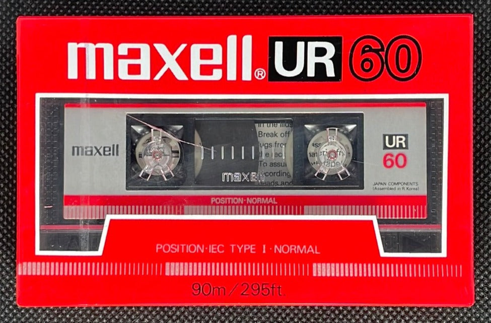 Maxell UR - 1986 - Blank Cassette Tape - New Sealed