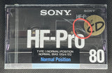 SONY HF-Pro 1987 C80 Blank Cassette Tape front B-Grade #2