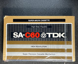 TDK SA C60 Blank Cassette Tape