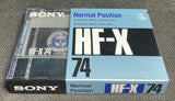 SONY HF-X 1989 C74 Blank Cassette Tape