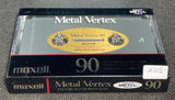 Maxell Metal Vertex 1988 Blank Cassette Tape