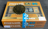 Maxell XLII 1985 C90 CA GS top view 2-pack