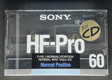 SONY HF-Pro 1987 C60 Blank Cassette Tape front