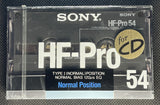 SONY HF-Pro 1987 C54 Blank Cassette Tape front