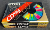 TDK CDing II 1997 US Blank Cassette Tape C60