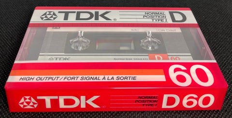 pack x 3 cassette audio tape k7 TDK D60 D-60EA3 neuve sous blister pack x 3 cassette audio tape k7 TDK D60 D-60EA3 neuve sous blister