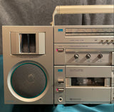 Sansui CP-5 Silver Boombox front left