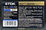 TDK MA-X 1990 C90 back