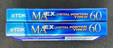 TDK MA EX 1998 C60 top view