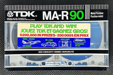 TDK MA-R 1982 C90 front with Sweepstakes sticker