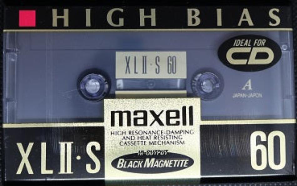 maxell xl2-s60 2本 NEW 80s MAXELL XL II-S Japan High Bias Blank CHROME Cassette