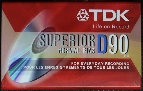 TDK Imation Superior D - 2008 - US - Blank Cassette Tape - New Sealed