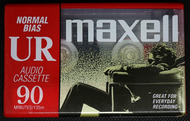 Pack De 6 Cassettes Audio Maxell UR 120 – Vintage Années 90 – Biais Normal – Scellé Neuf