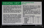 Denon HD7 1988 C90 back
