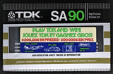 TDK SA 1982 C90 front Sweepstakes sticker