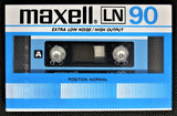 Maxell LN 1982 90 Minutes black shell front