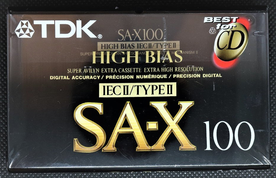TDK SA-X - 1992 - US - Blank Cassette Tape - New & Sealed