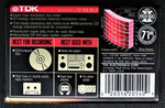 TDK SA 1992 C60 back