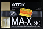 TDK MA-X 1988 C90 CA front price sticker