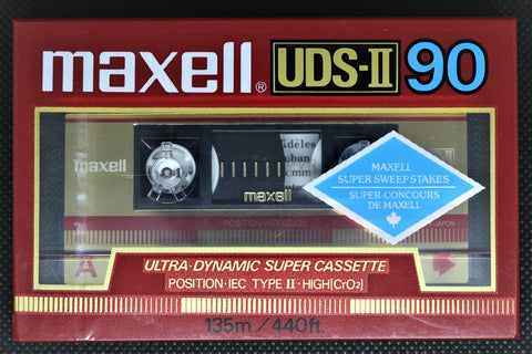 Maxell UDS-II 1985 C90 CA Blue Seal front