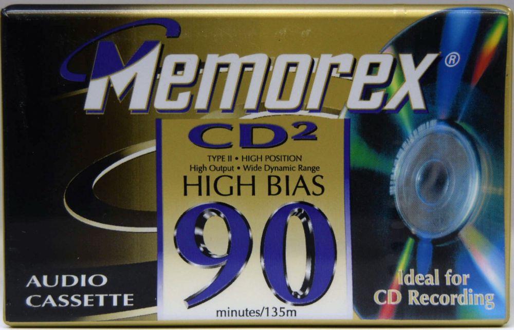 Memorex CD2 - 1997 - US - Blank Cassette Tape - New Sealed