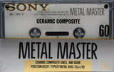 Sony Metal Master 1990 Blank Cassette Tape