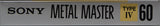 Sony Metal Master 1990 Blank Cassette Tape