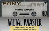 Sony Metal Master 1990 Blank Cassette Tape