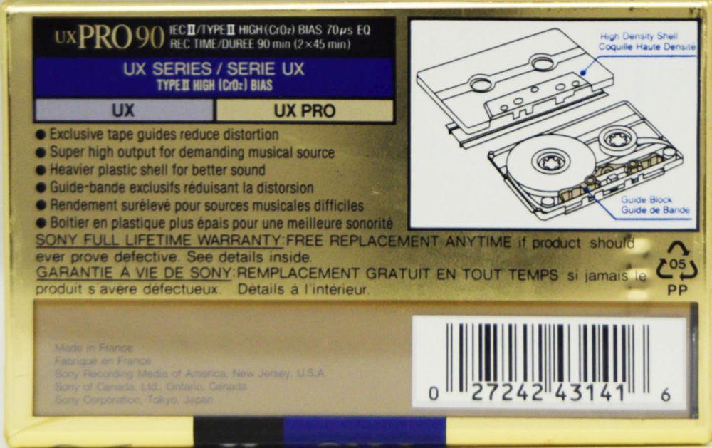 SONY UX PRO 54 Minuti - Confezione Da 3 Nastri A Cassetta Tipo II, Vuoti E Sigillati - Giappone - Foto 5