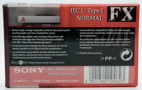 SONY FX II - FX2B Blank Audio 90 Min / Type II Chrome Cassette Tape NEW SEALED EUR 8,00 - FR