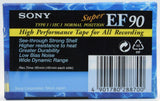 SONY EF SUPER Cassette Back