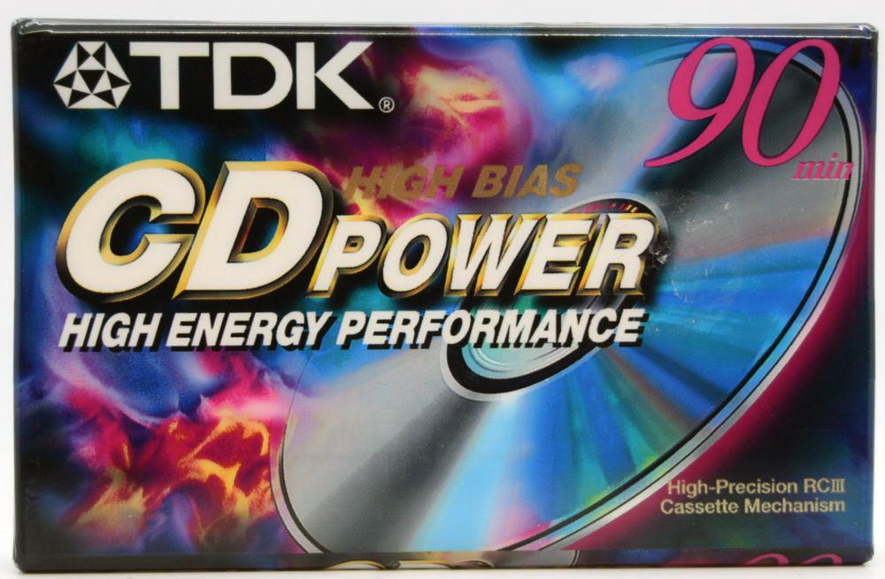 TDK CD Power - 2001 - US - Blank Cassette Tape - New Sealed