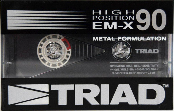 Triad EM-X - 1986 - US - Blank Cassette Tape - New Sealed