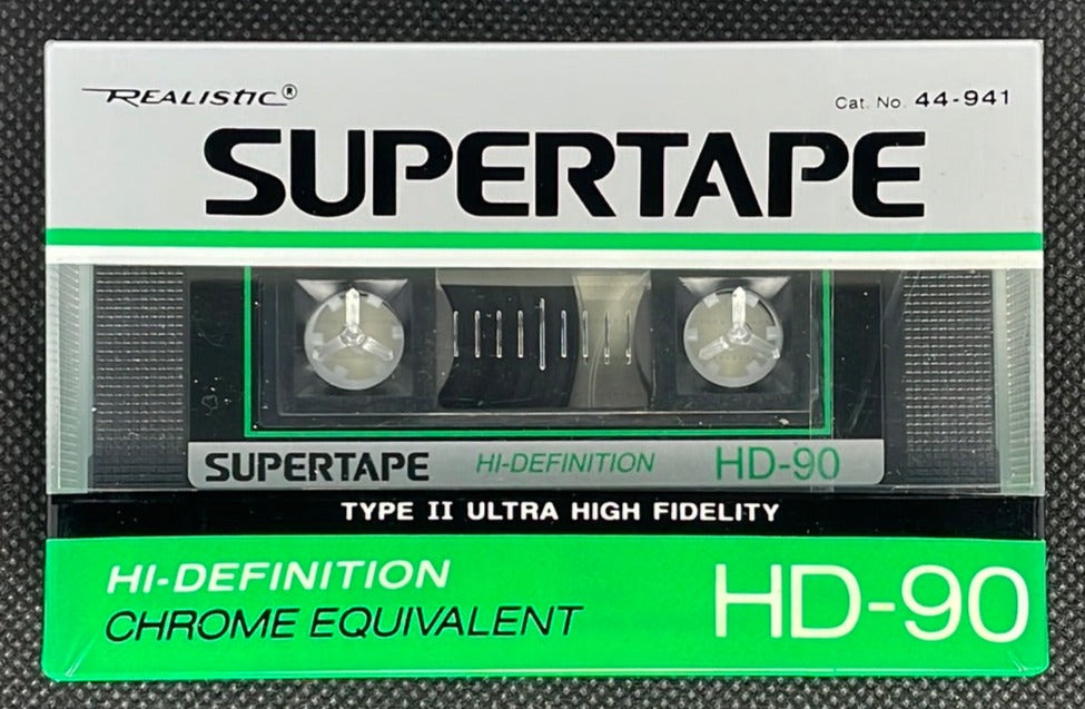 Realistic Supertape HD - 1988 - US - Blank Cassette Tape - New Sealed