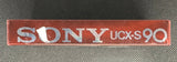 Sony UCX-S 1982 C90 top view B-Grade