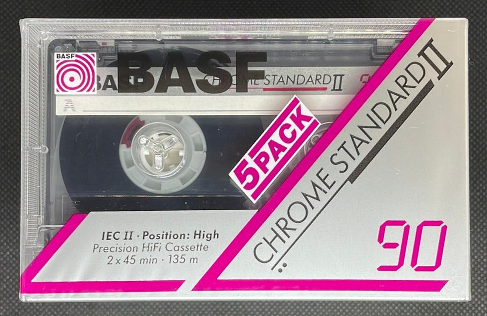 BASF Chrome Standard II - 1991 - US - Blank Cassette Tape - New Sealed
