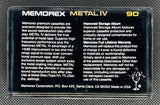 Memorex Metal IV 1982 C90 back