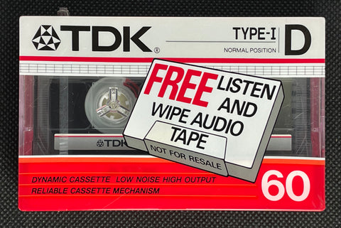 TDK D Free - 1985 - EU - Blank Cassette Tape - New Sealed TDK D Free - 1985 - EU - Blank Cassette Tape - New Sealed