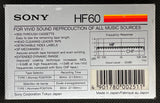 SONY HF 1985 C60 back